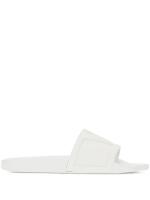 Maison Margiela lace-up Pool Slides | White | FARFETCH
