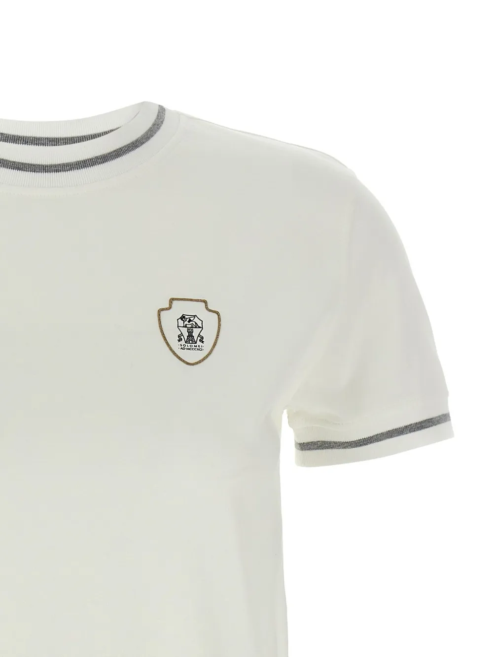 Brunello Cucinelli T-shirt met logoprint Wit