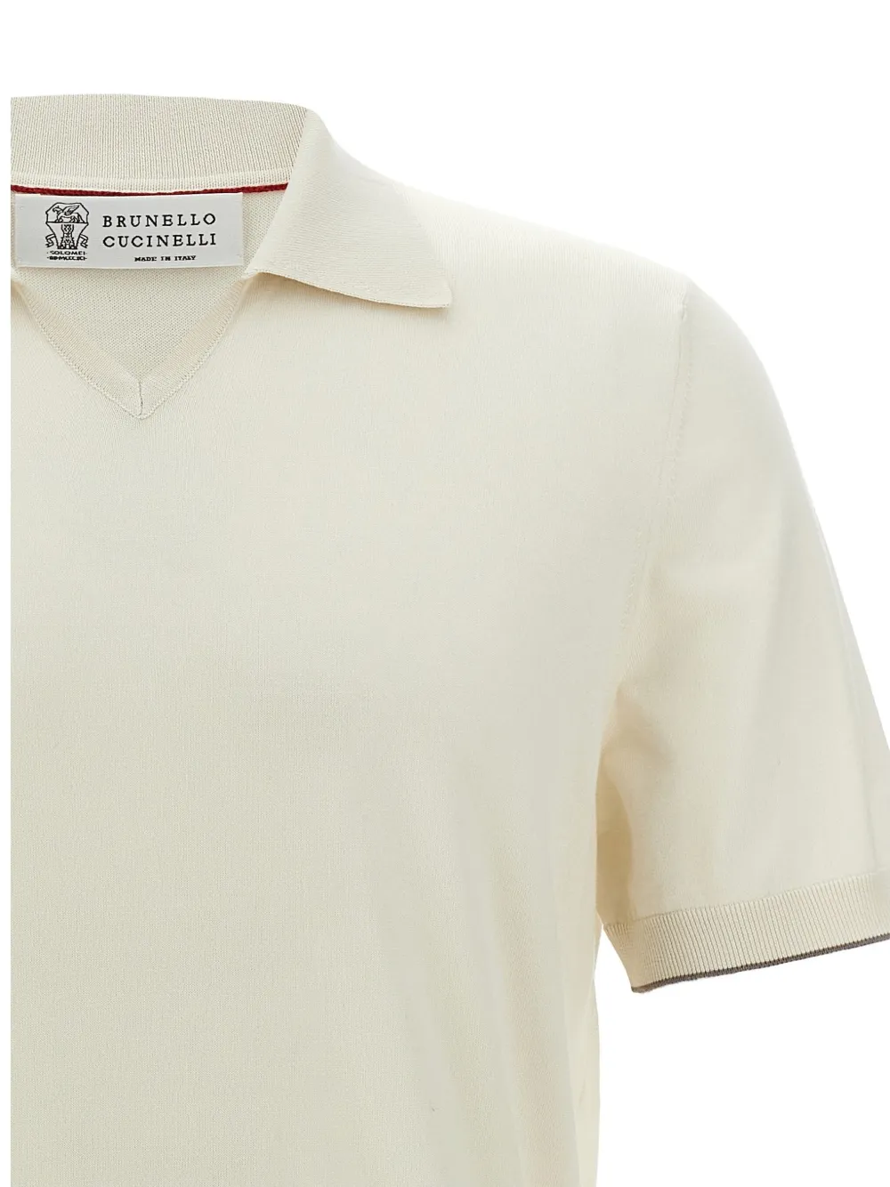 Brunello Cucinelli Katoenen poloshirt Wit