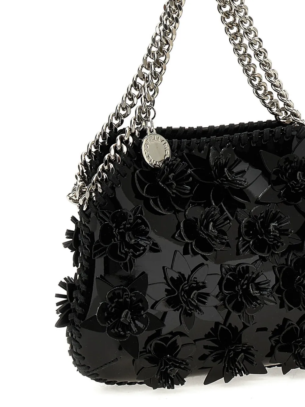 Stella McCartney Falabella Flower shopper Zwart