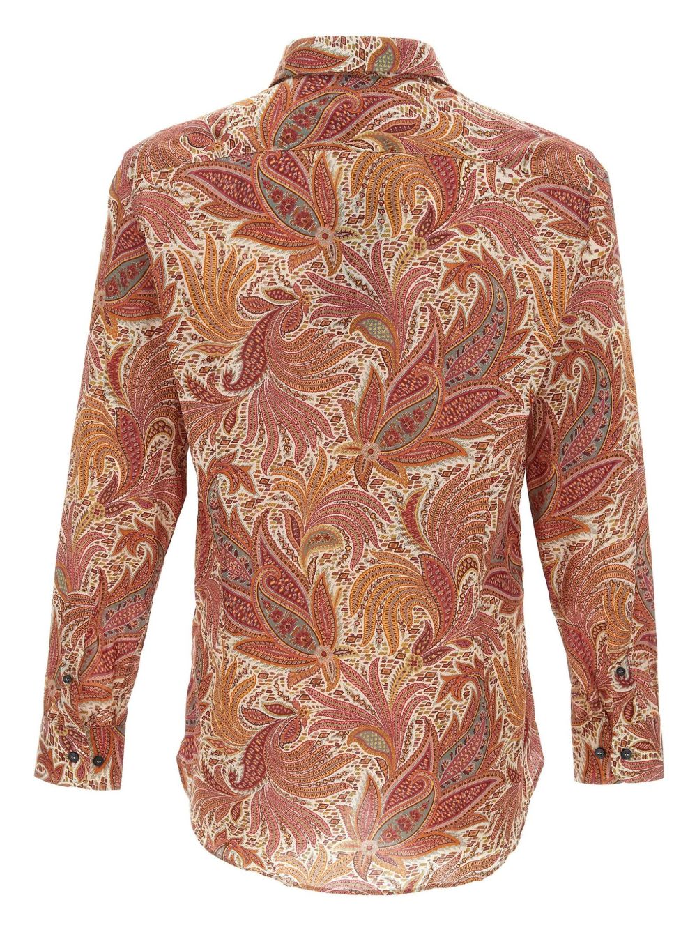 ETRO Overhemd met paisley-bloemenprint - Bruin