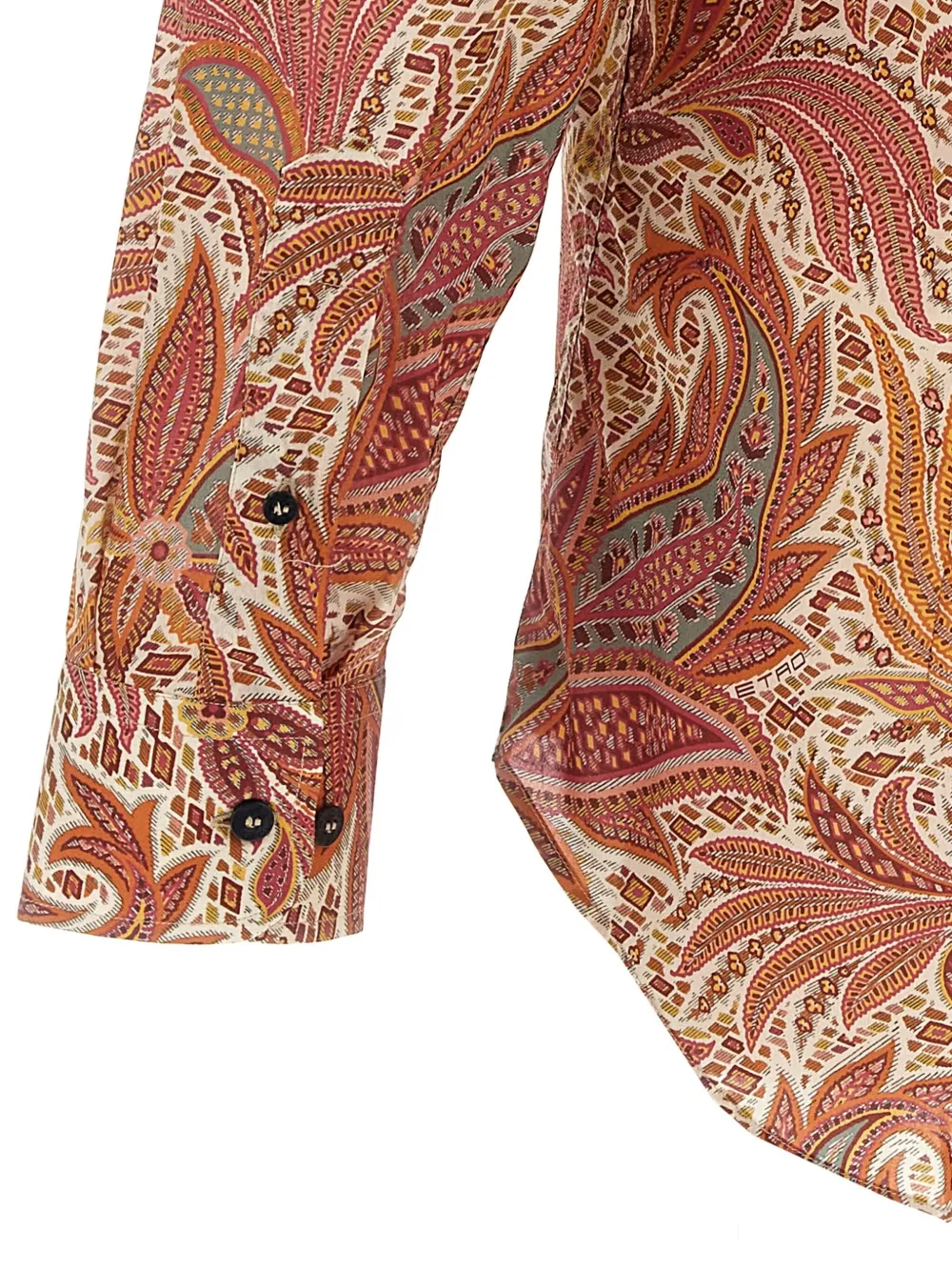 ETRO Overhemd met paisley-bloemenprint Bruin