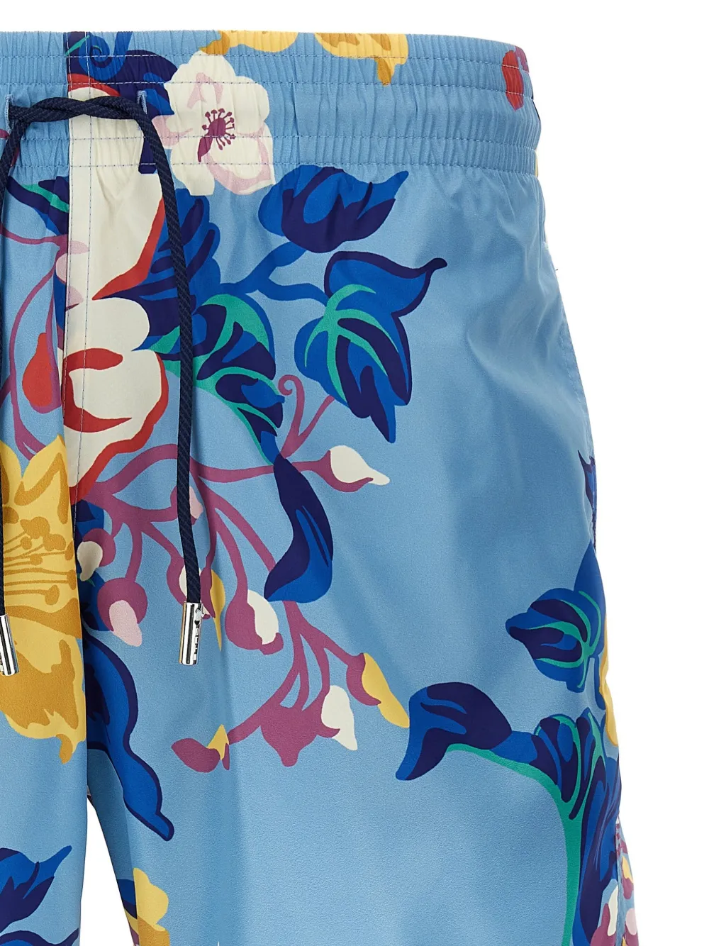 ETRO Zwembroek met bloemenprint Blauw