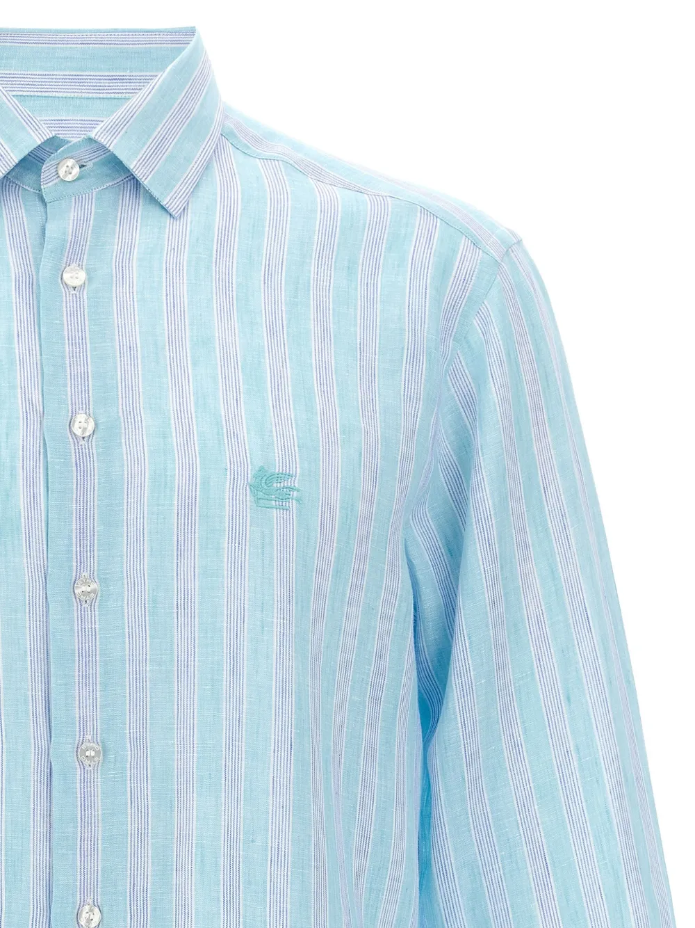 ETRO Linnen overhemd Blauw