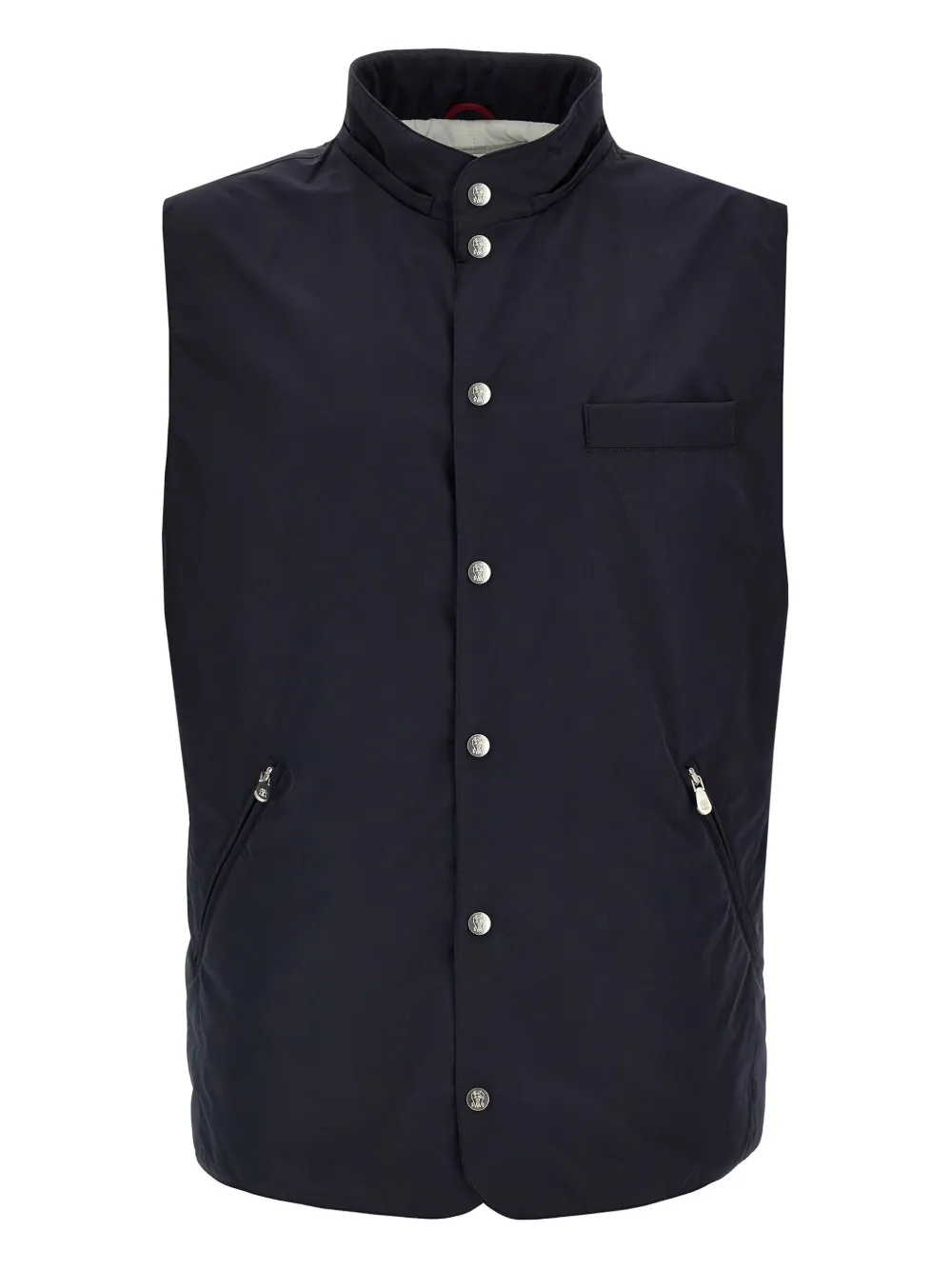 Brunello Cucinelli ^ waterafstotend gilet Blauw