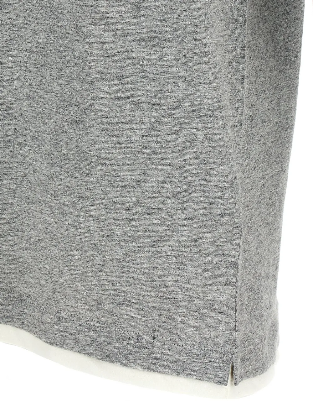 Brunello Cucinelli Poloshirt met gemêleerd effect Grijs