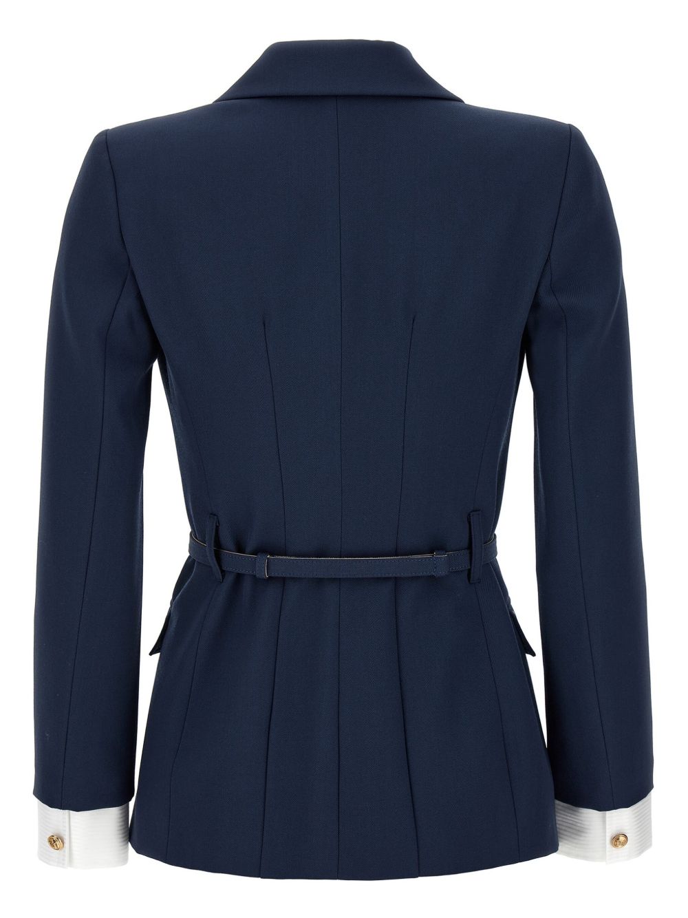 Elisabetta Franchi Blazer met enkele rij knopen - Blauw