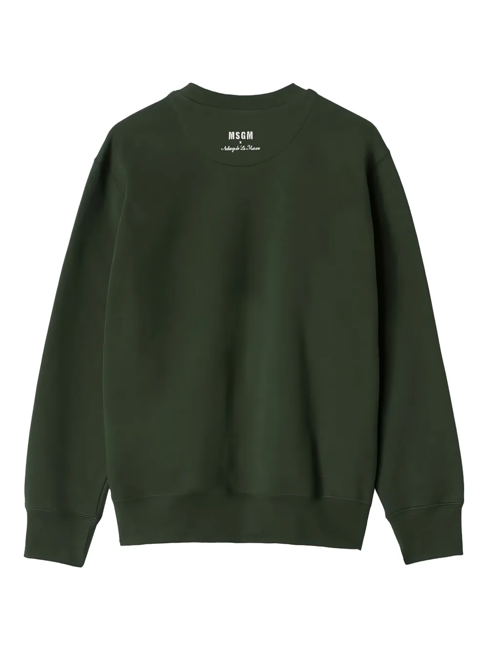 MSGM cotton sweatshirt - Groen