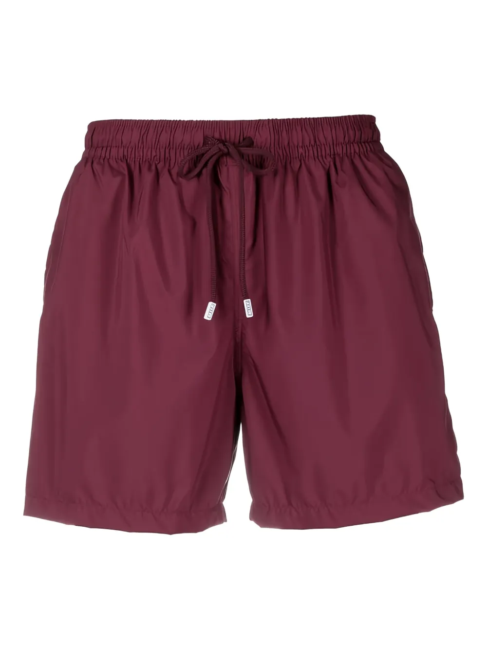 Fedeli logo-patch swim shorts | Red | Image 1