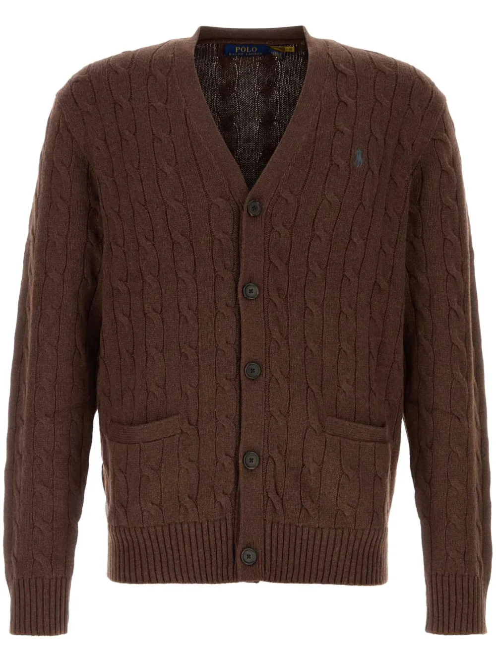 cable-knit cardigan