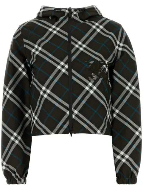 Burberry جاكيت مطرز بوجهين