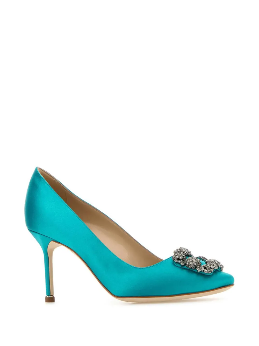 Manolo Blahnik 70mm Hangisi pumps - Blauw