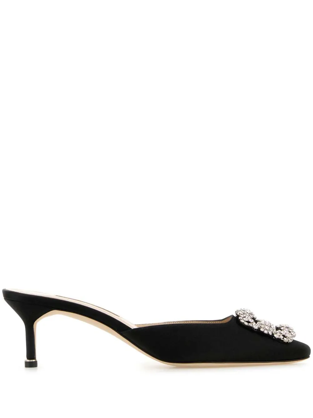 Manolo Blahnik 50mm Hangi mules Black