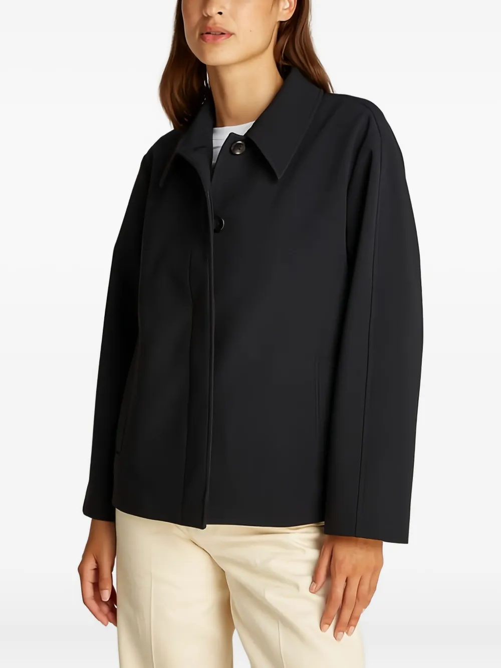 Calvin Klein Button-up Jacket In Black