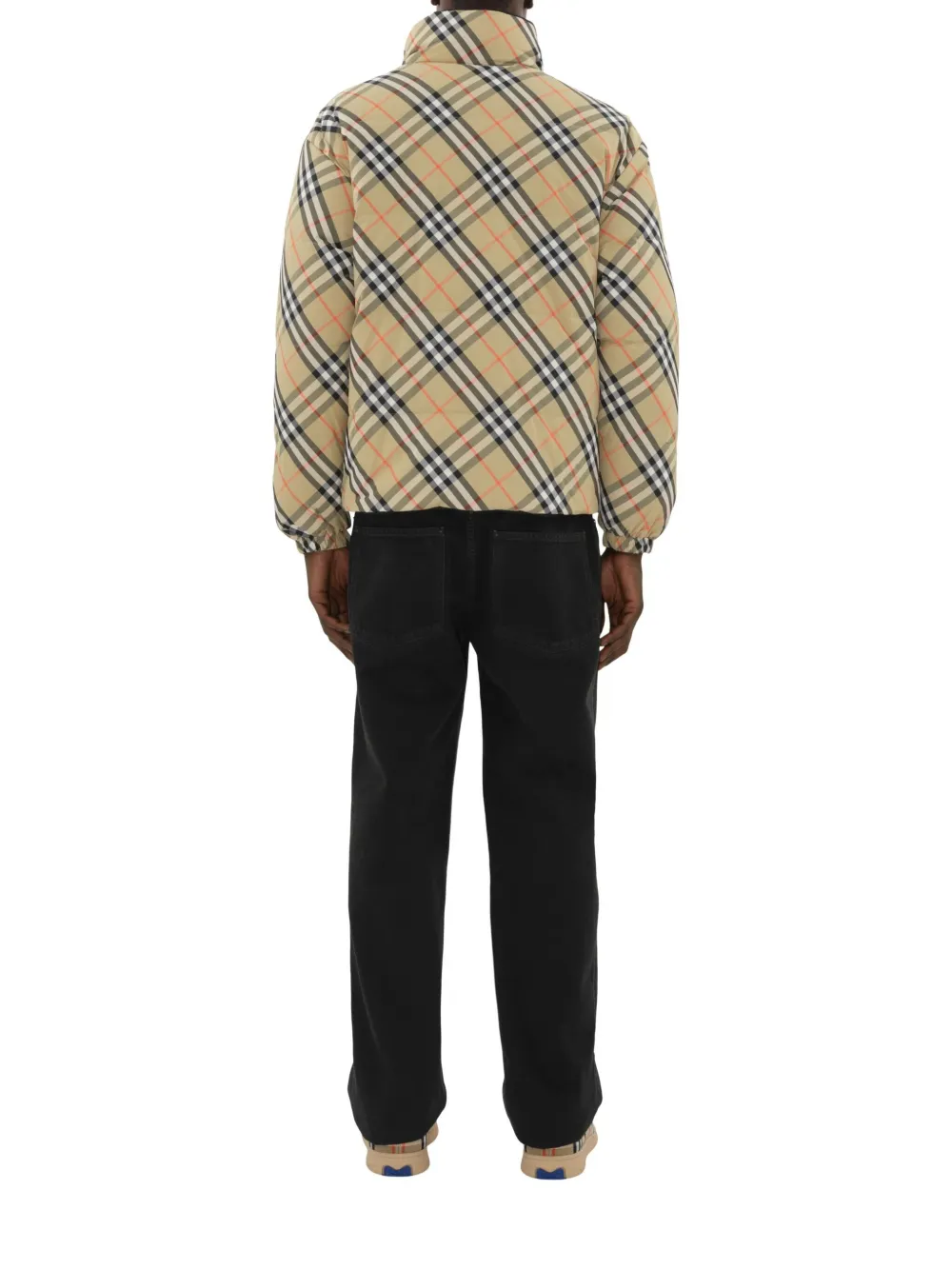 Burberry Reversible Check donsjack Beige