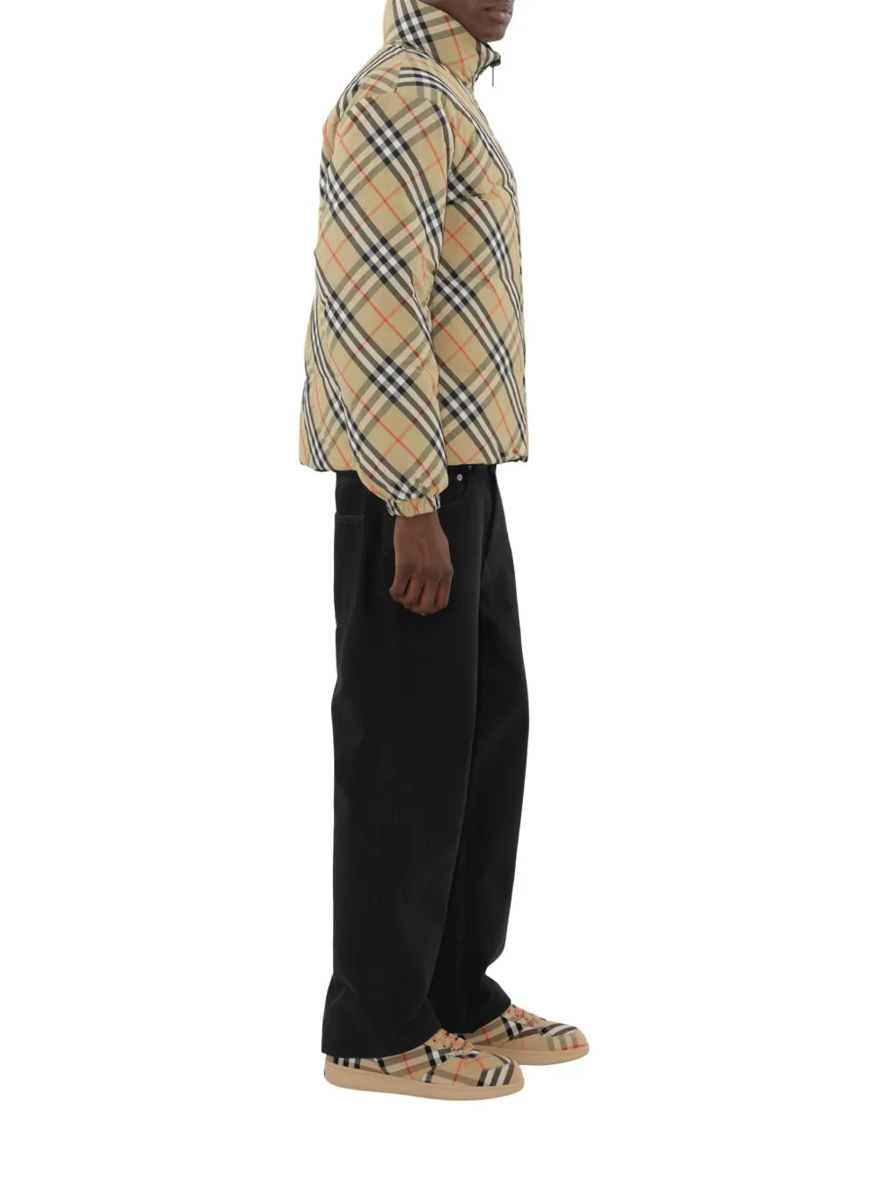 Burberry Reversible Check donsjack Beige