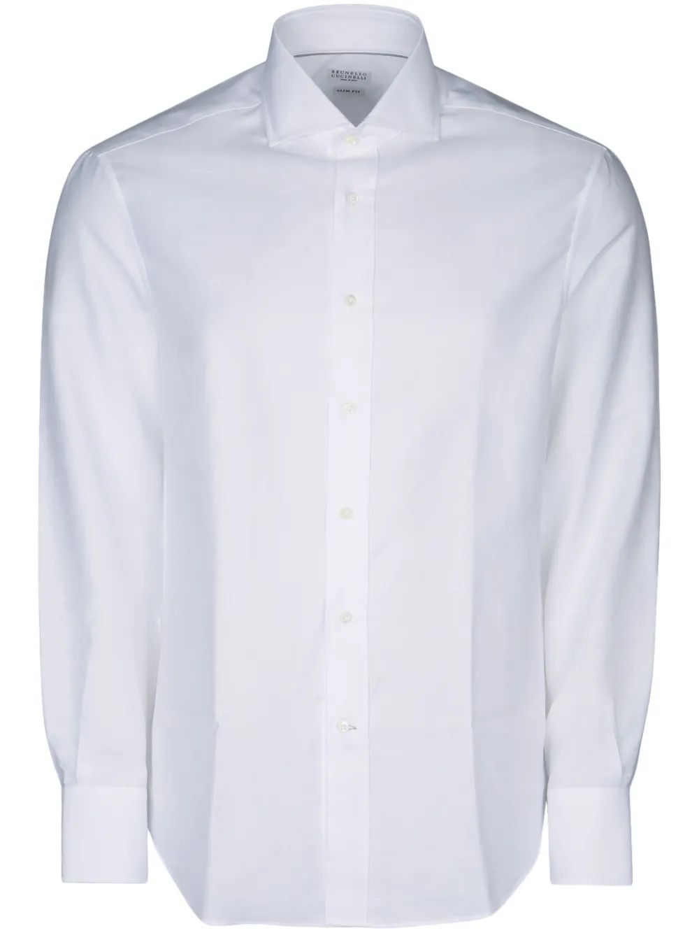 Brunello Cucinelli Popeline overhemd Wit