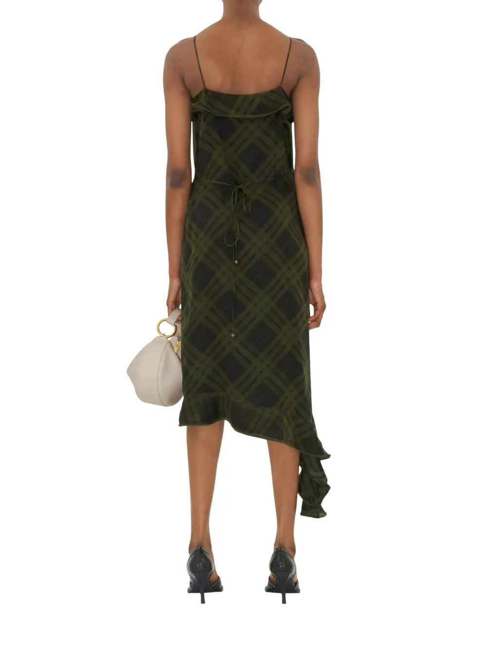 Burberry Geruite jurk Groen