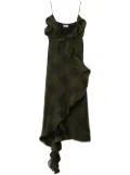 Burberry checked silk dress - Green