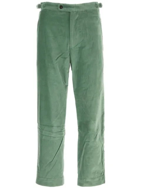 BODE velvet straight-leg trousers 