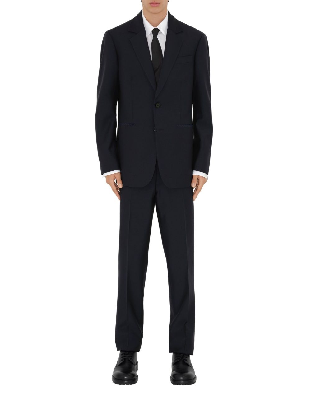 Burberry wool tailored trousers - Blauw