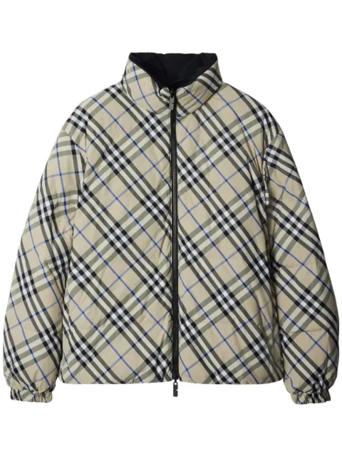 Burberry Reversible Check Snowdon puffer jacket