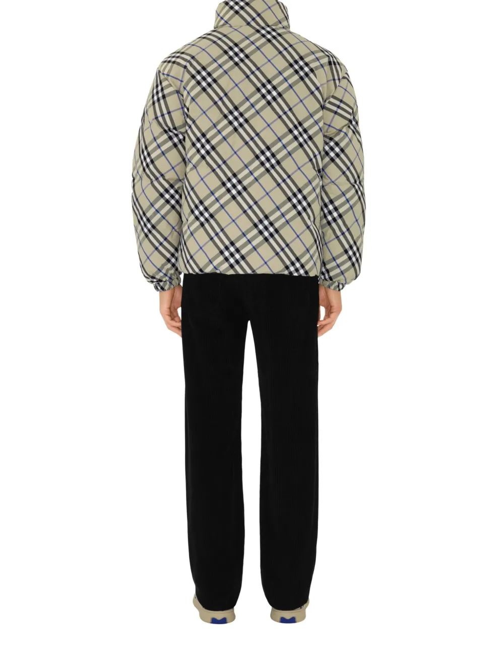 Burberry Reversible Check Snowdon donsjack Beige