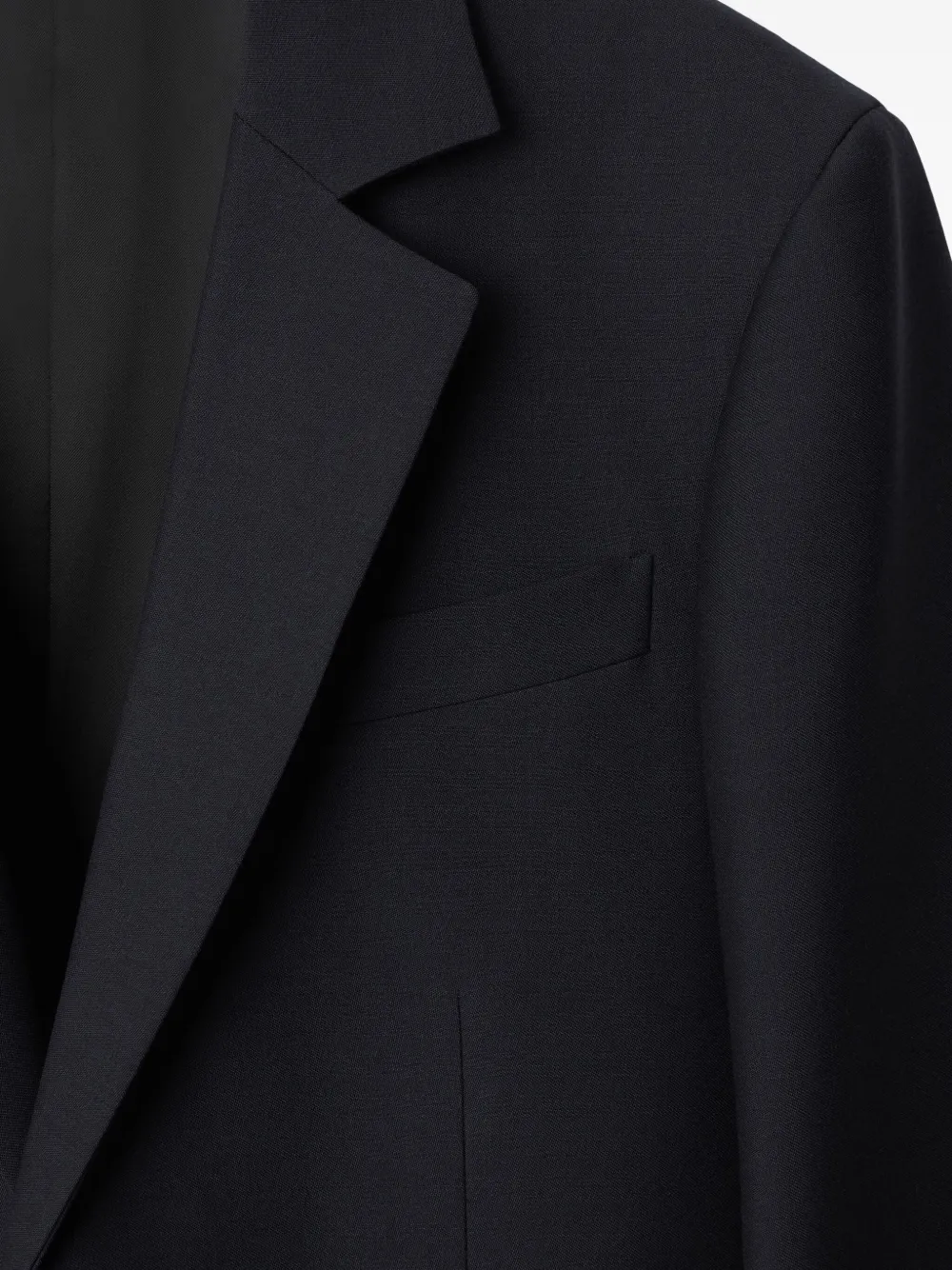Burberry Wollen blazer met enkele rij knopen Blauw