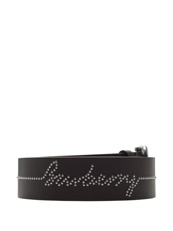 Burberry Studded Leather Belt | Black | FARFETCH ID display picture 1
