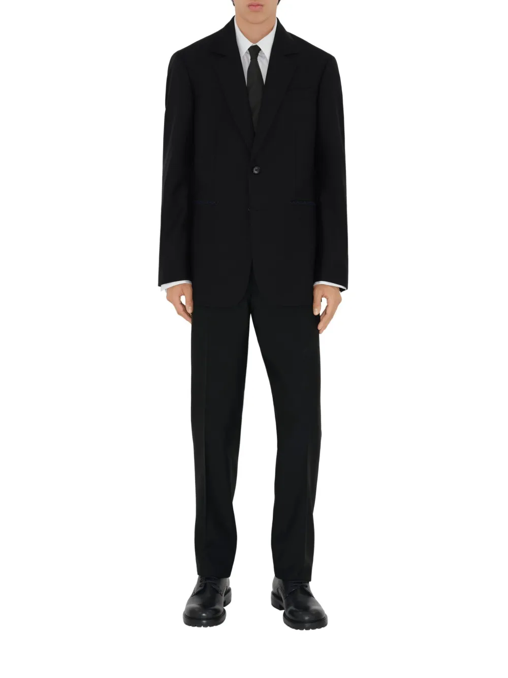 Burberry Wollen pantalon Zwart