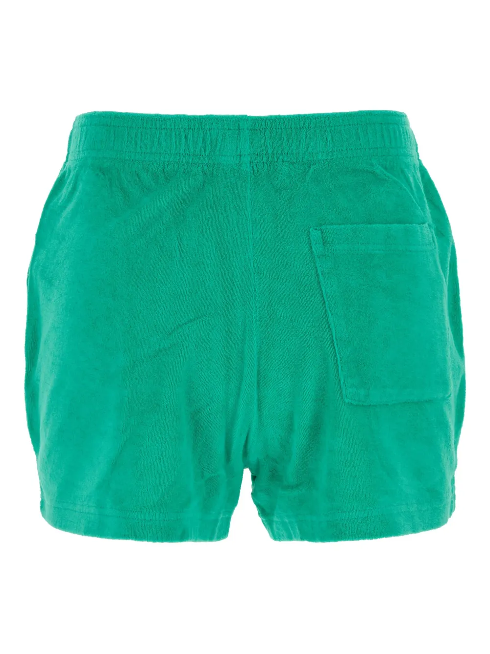 Sporty & Rich SRC velour shorts - Groen