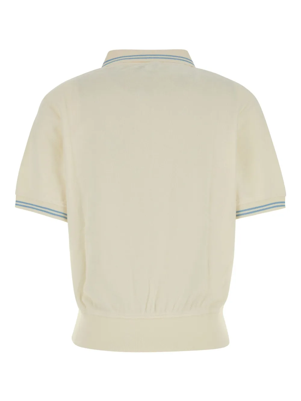 Sporty & Rich logo-embroidered polo top - Beige