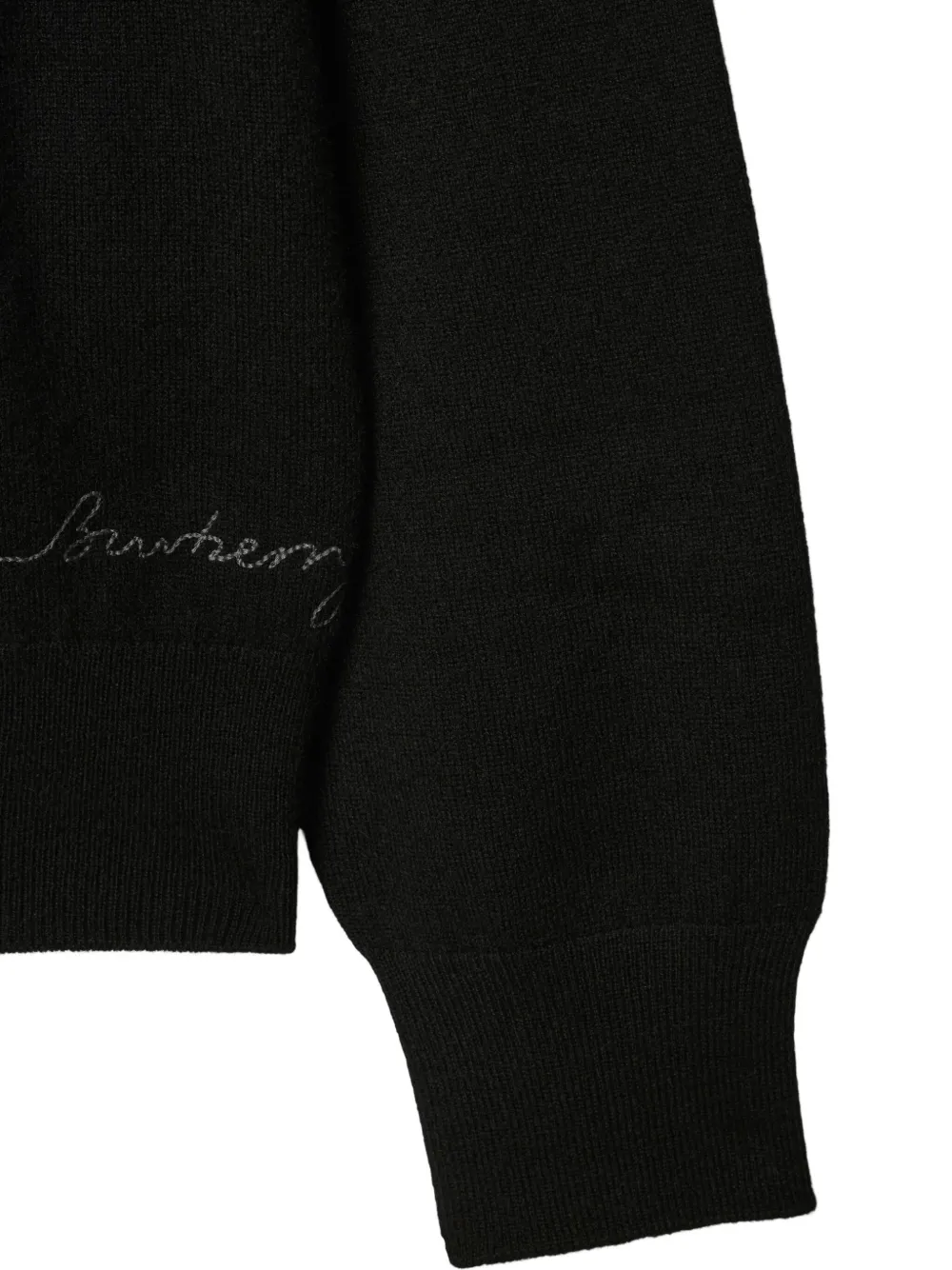 Burberry Hoodie met rits Zwart