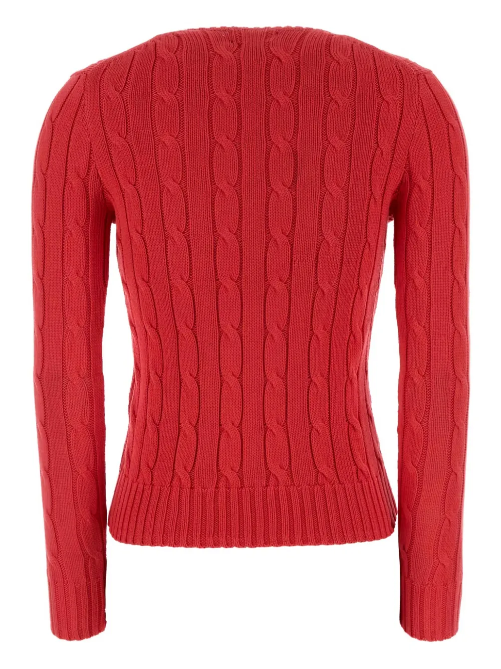 Polo Ralph Lauren Kabelgebreide katoenen trui Rood