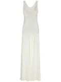 Alberta Ferretti satin dress - White