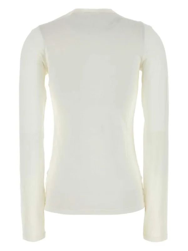 【関税込み】Jil Sander ホワイト クルーネックTシャツ Jil Sander クルーネック Tシャツ | ホワイト | FARFETCH JP