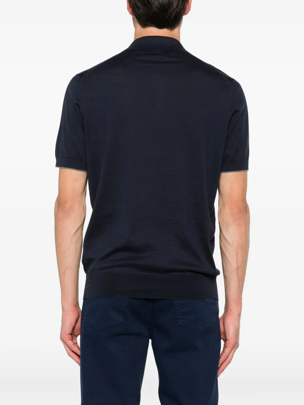 Brunello Cucinelli Katoenen poloshirt Blauw