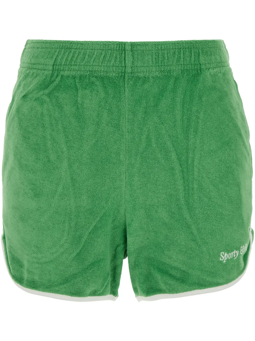Sporty & Rich Shorts met contrasterende afwerking Groen