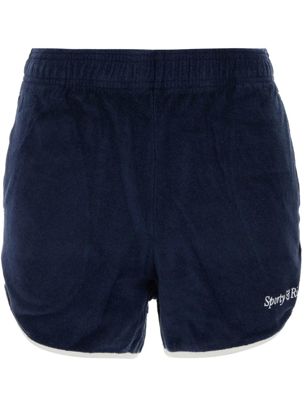 Sporty & Rich contrasting-trim shorts Blauw