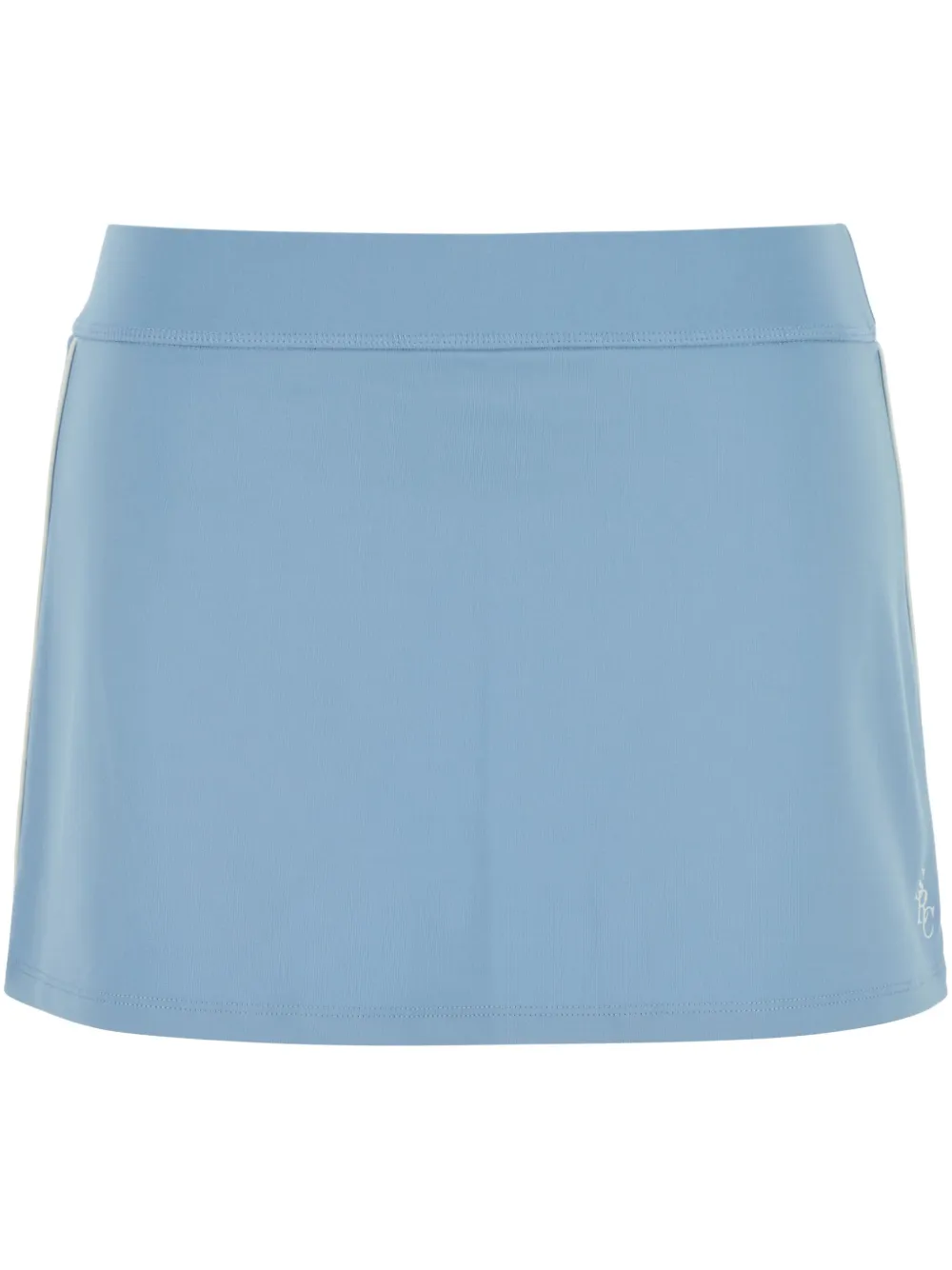 Sporty & Rich logo-embroidered mini skirt Blauw