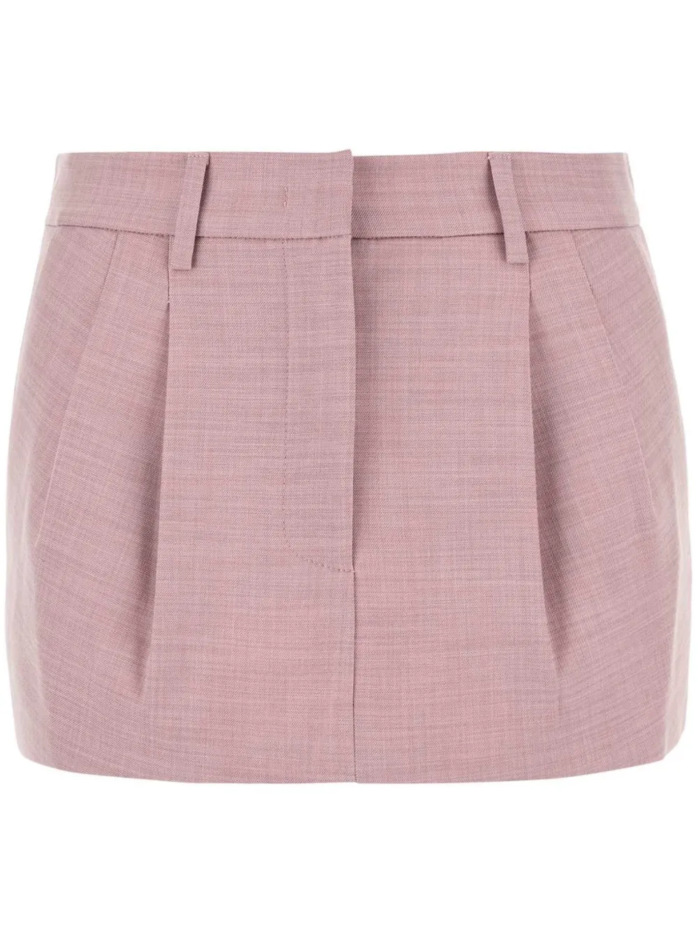 pleat-detail mini skirt