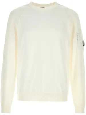 23AW CP COMPANY スエット レンズ ロゴ C.P. Company レンズディテール スウェットシャツ | ホワイト