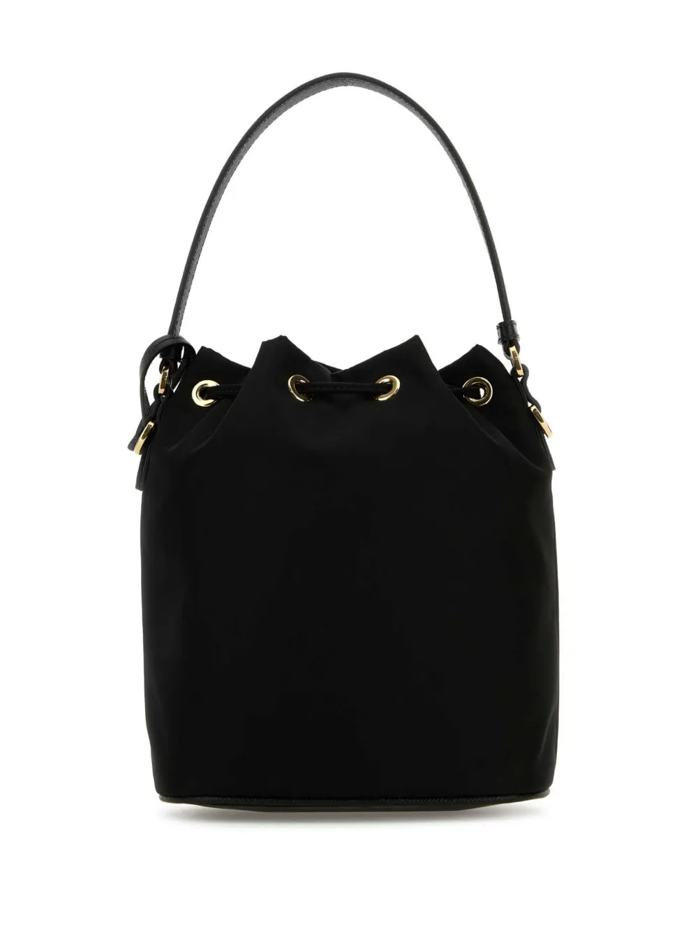 Prada triangle-logo bucket bag - Zwart