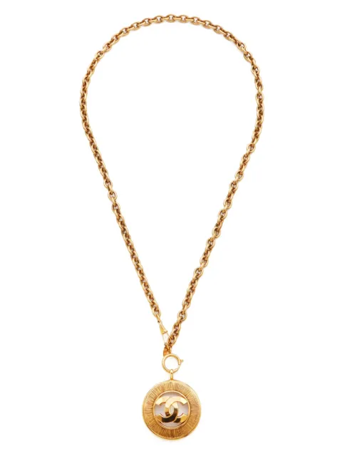 CHANEL Pre-Owned 1980s CC pendant necklace
