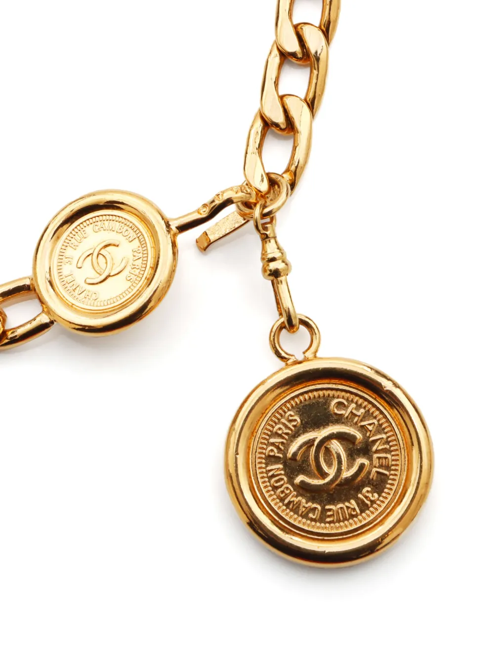 CHANEL Pre-Owned 1980s CC kettingriem - Goud