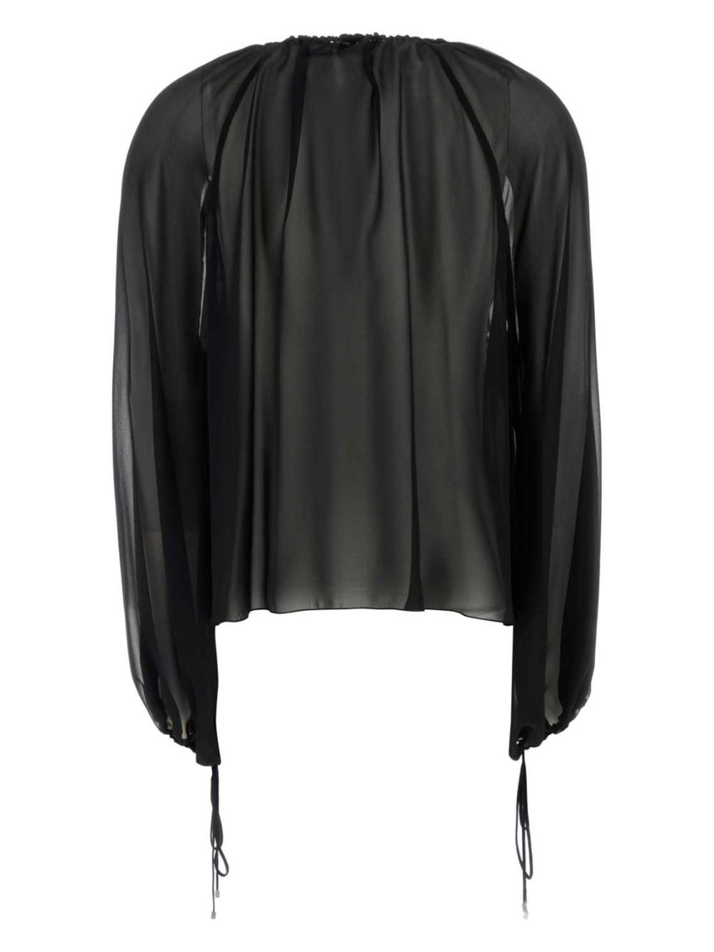 Blumarine Doorzichtige blouse - Zwart