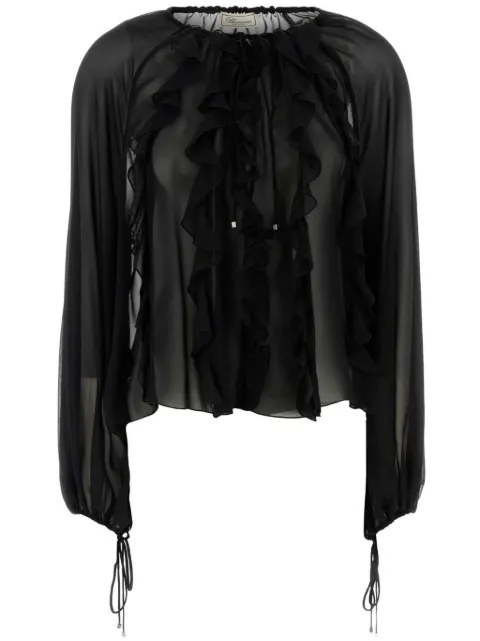 Blumarine blusa transparente