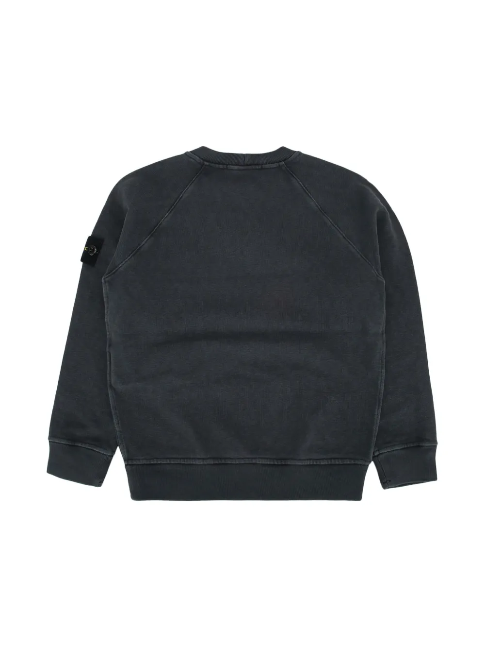 Stone Island Junior Sweater met Compass-logopatch - Zwart