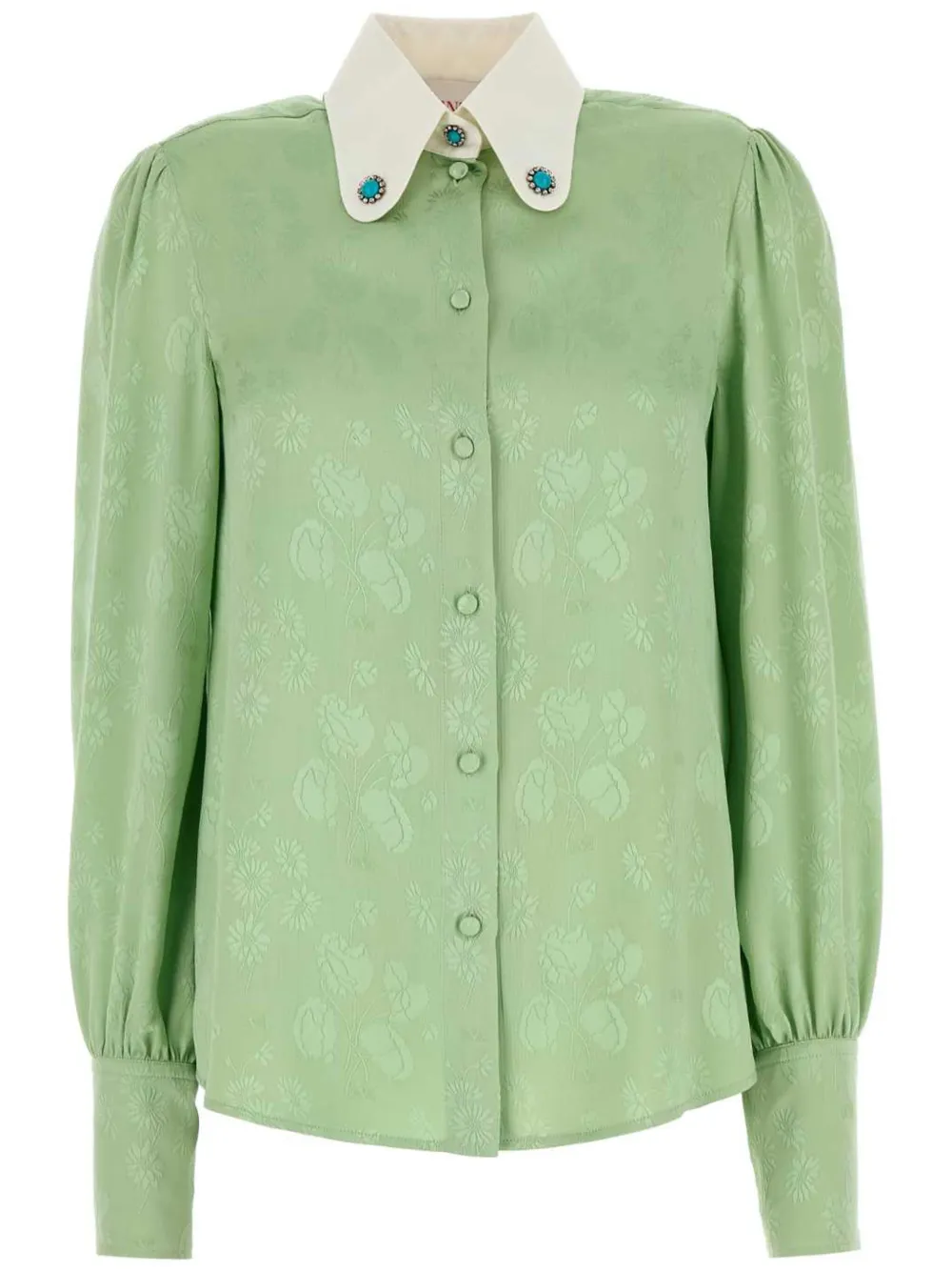 Valentino Garavani Zijden blouse Groen