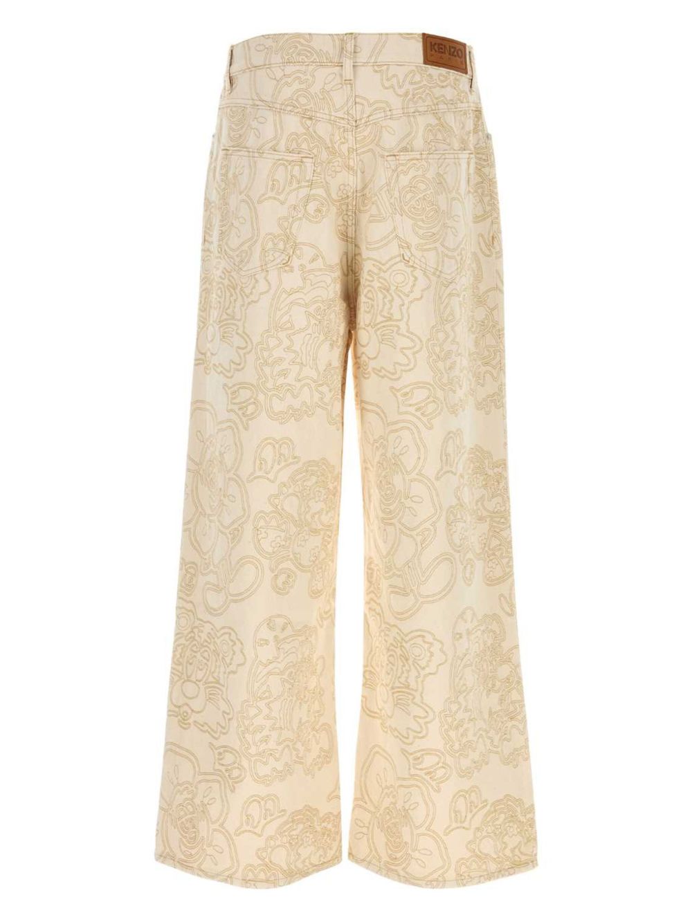 Kenzo Jeans met toelopende pijpen - Beige